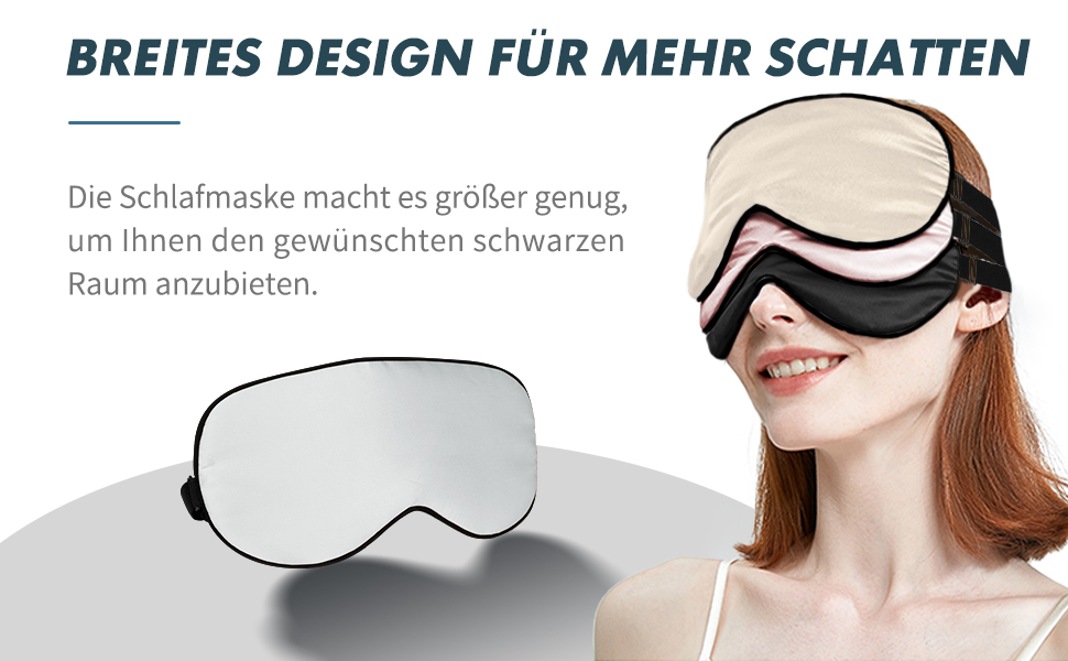 Набір 2 шт. Шовкові маски для сну OLESILK з регулюванням, 100% шовк тутового дерева, для жінок та чоловіків, унісекс, для дому та подорожей, чорний + чорний