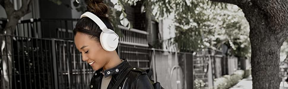 Shure Aonic 40: Бездротові навушники з активним шумозаглушенням, Bluetooth, мікрофон, 25 годин роботи, сумісні з iPhone та Android, білі