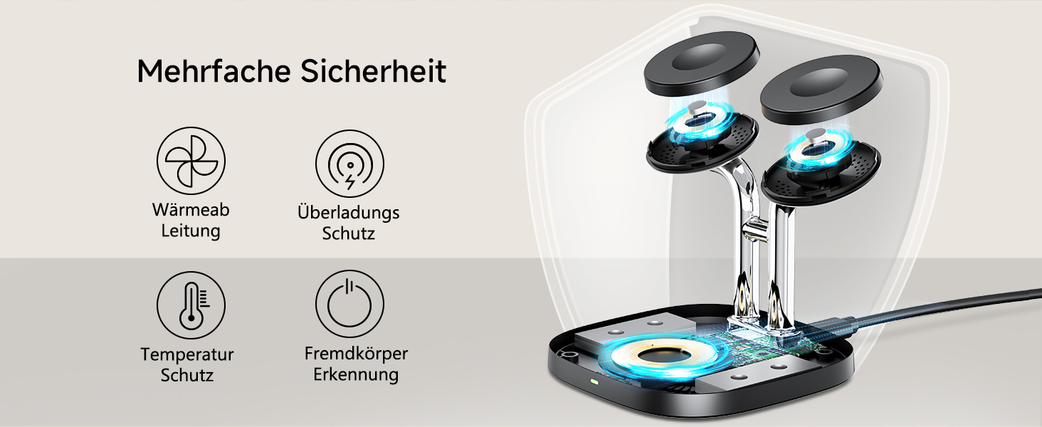 Зарядний пристрій SwanScout для Apple Watch 10/Ultra/9/8/7/6 та AirPods Pro (704A, 3.3W, чорний)