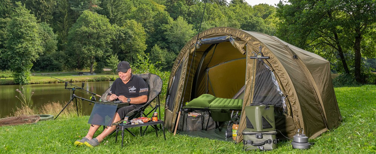 Розкладне ліжко-спальник туристичне, ультралегке, 160кг, блакитне. З алюмінієвою конструкцією та антирипстоп тканиною для кемпінгу, відпочинку на природі, вдома та на пляжі