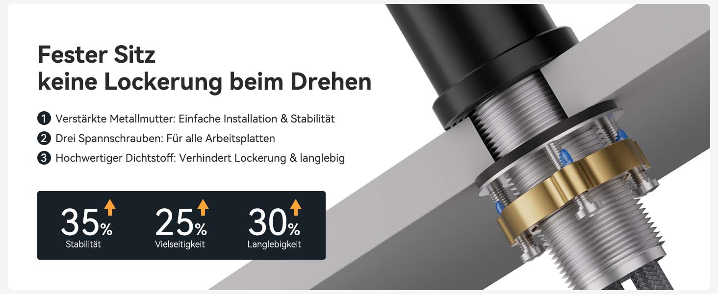 Кран кухонний CECIPA X203B чорний з висувною лійкою, 360° поворот, двома струменями, з нержавіючої сталі