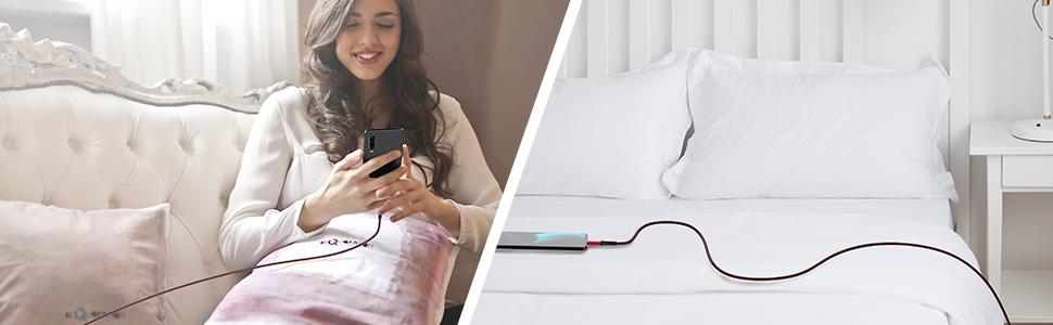 Кабель USB-C Nimaso [2 шт., 2 м], 20V/3A/60W, для Samsung, Google Pixel, MacBook, iPad, iPhone, червоний