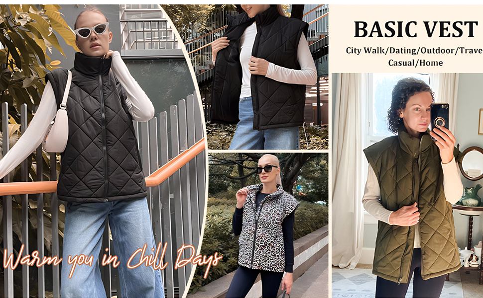 Жіноча жилетка Steppweste, легка, з коміром-стійкою, без рукавів, на блискавці, осінь/зима, трендова, чорна