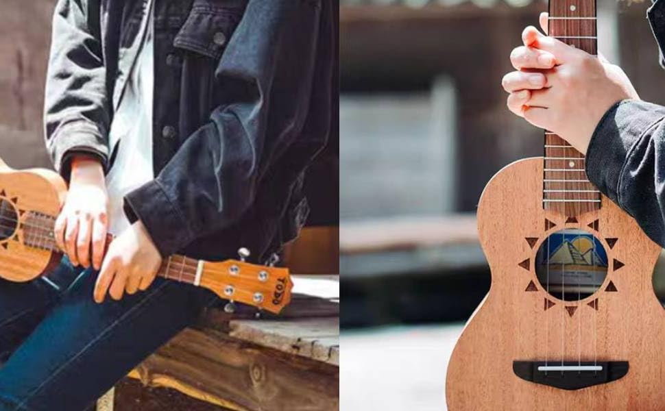 Укулеле TODO Konzert Mahagoni 23 дюйми: Комплект для дорослих та початківців з карбоновими струнами, чохлом та ремінком