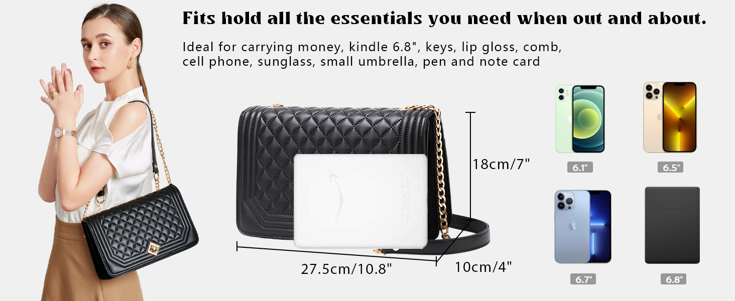 Сумка жіноча Travistar через плече: ланцюжок, кросбоді, вечірня, міська, шкіряна, чорна