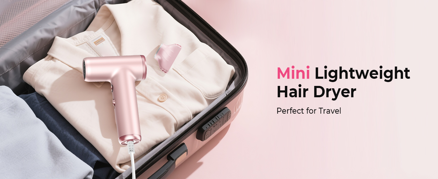 Atopskins Airstyler: Набір для укладки волосся 6 в 1 (фен-щітка, плойка, об'єм, укладка, рожевий)