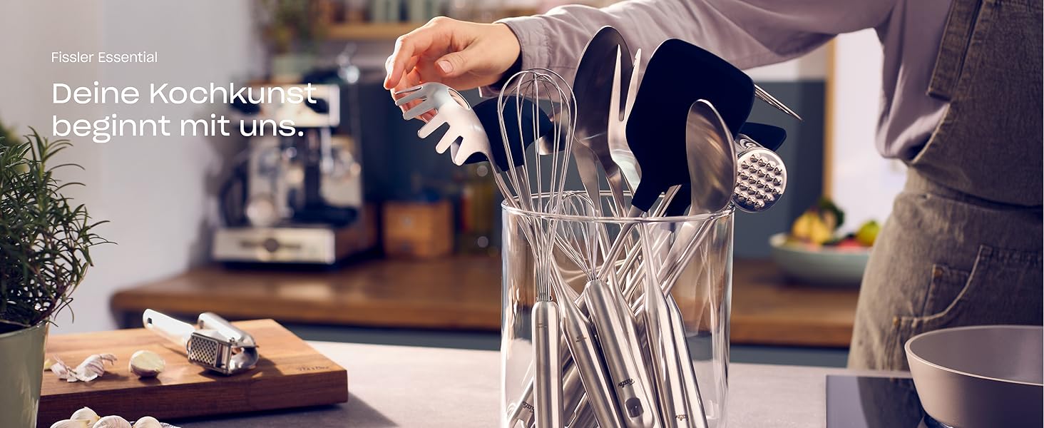 Віночок кухонний Fissler Essential Edelstahl 21 см для збивання, нержавіюча сталь, з петелькою для підвішування, можна мити в посудомийній машині