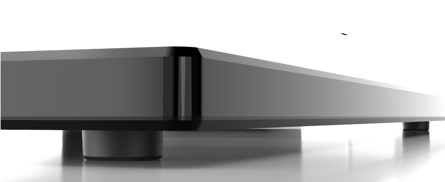 AOKCOS TV Stand for 32-70 inch Flat & Curved TVs - Adjustable Height, Swivel, Tilt, 3-Tier Shelves, VESA 400x400, up to 40kg (White/Black)