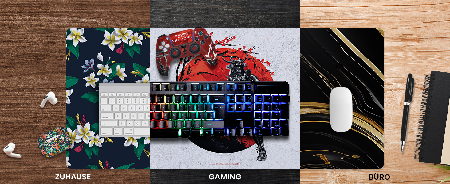Килимок для миші та клавіатури Head Case Designs Naruto Shippuden Akatsuki 95x40 см - XL ігровий килимок