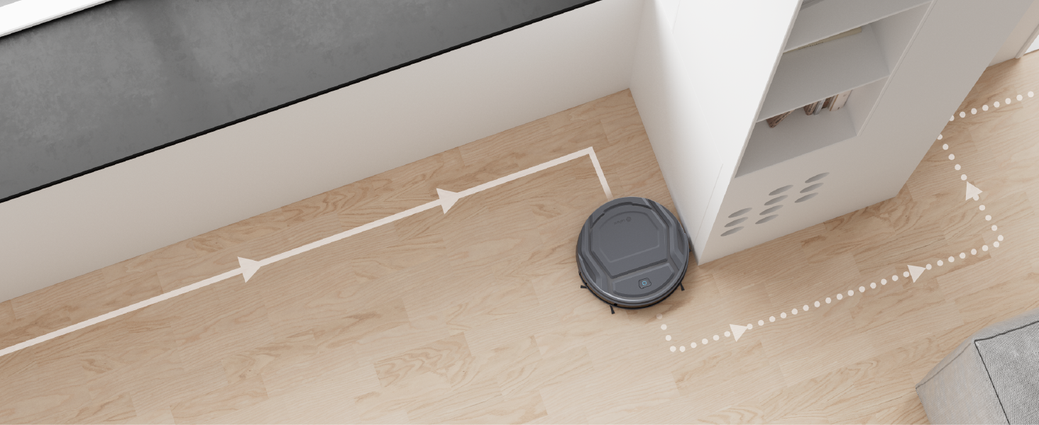 Робот-пилосос LEFANT M210PG з пультом дистанційного керування, 2200Pa, для шерсті тварин, з док-станцією, сумісний з Alexa та керуванням через APP, час роботи 120 хв