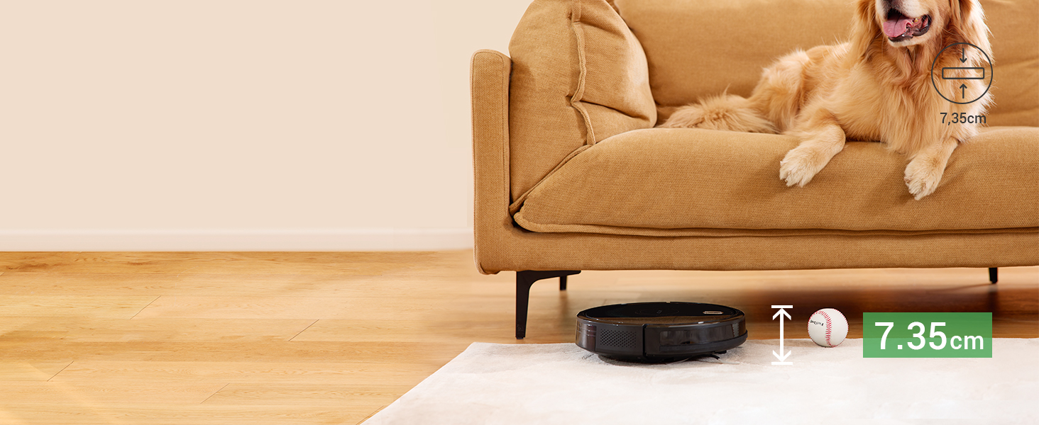 Робот-пилосос Vactidy Nimble T8 2-в-1 з функцією миття, 3000Pa, чорний