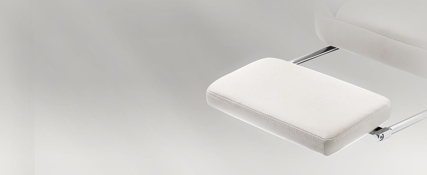 Крісло ігрове Dowinx з тканини, масажне, з підніжкою, ергономічне, для геймерів, офісне, 150 кг, бежеве