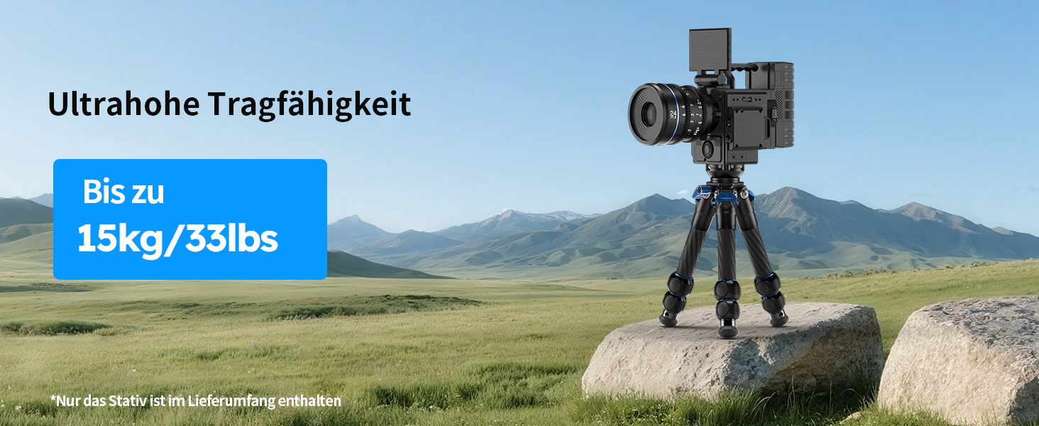 Штатив SIRUI AM-203S Mini з Алюмінію для DSLR, Vlogging - Макс. навантаження 15кг, 42см