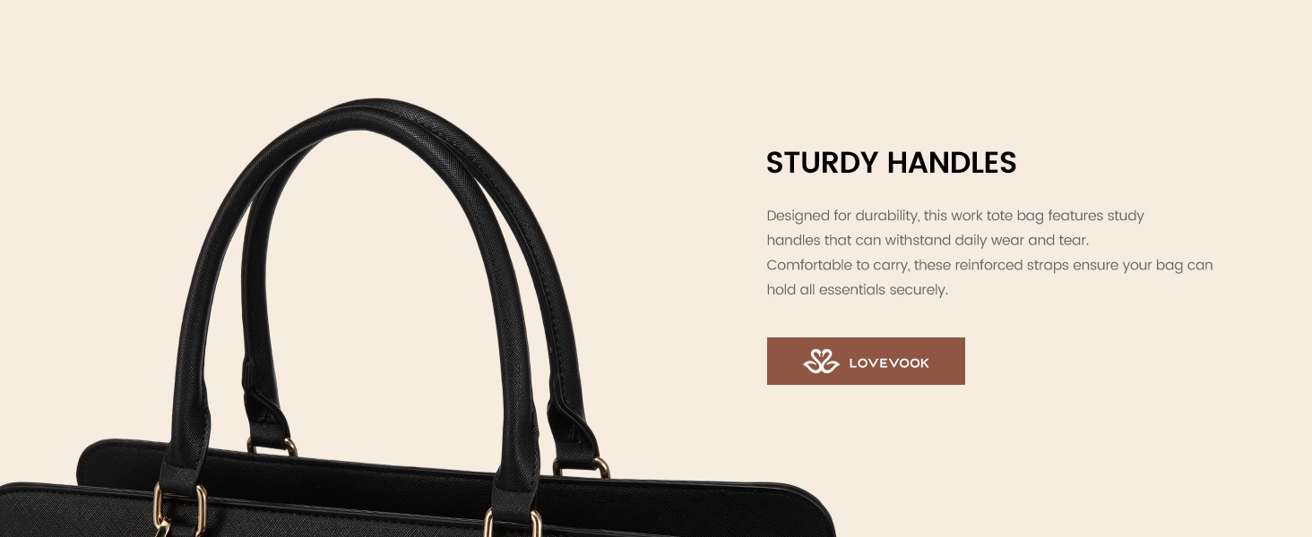 LOVEVOOK Сумка для ноутбука 15.6 дюймів, жіноча, велика, шкіряна, для роботи, навчання, офіційна, універсальна, на плечі, тоут, шкіряна сумка LOVEVOOK Violett-schwarz