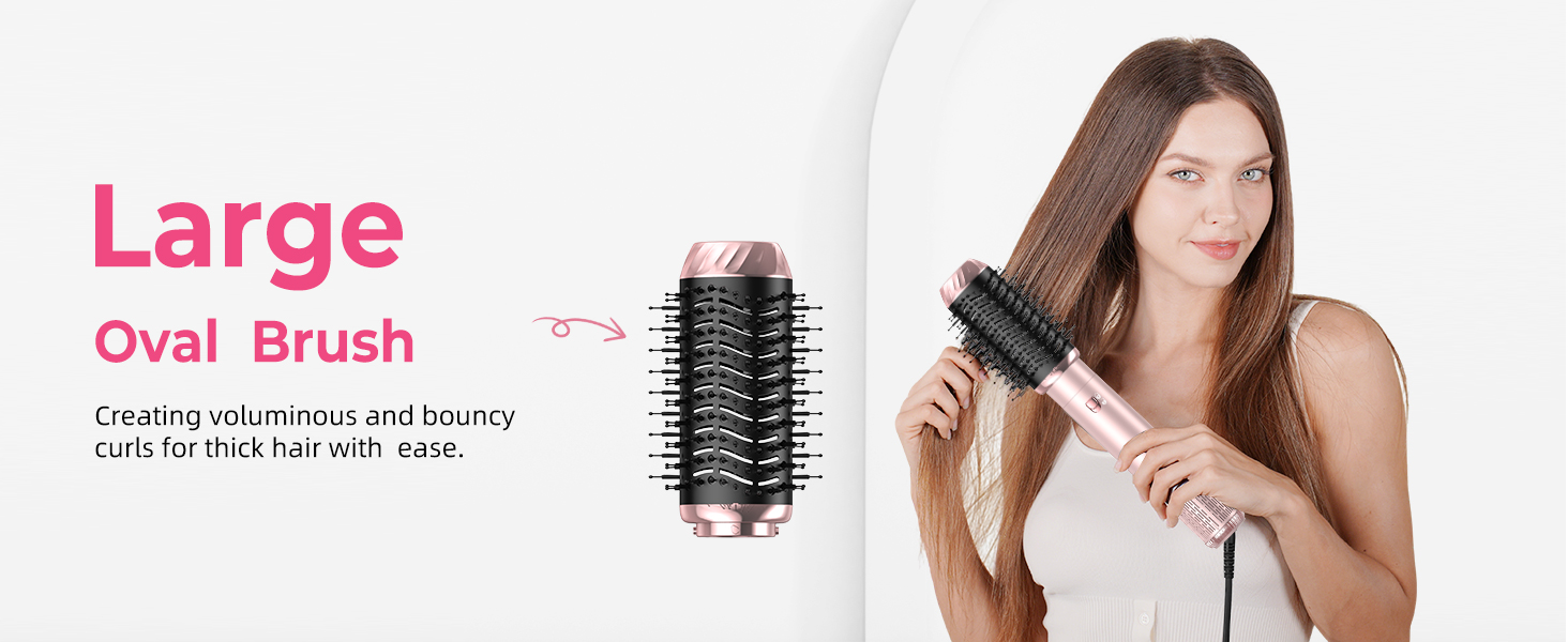 Набір для укладки волосся 6 в 1 Pro Hair Styler: фен, щітка, плойка, автоматична завивка. 1000W, для всіх типів волосся (Оранжевий)