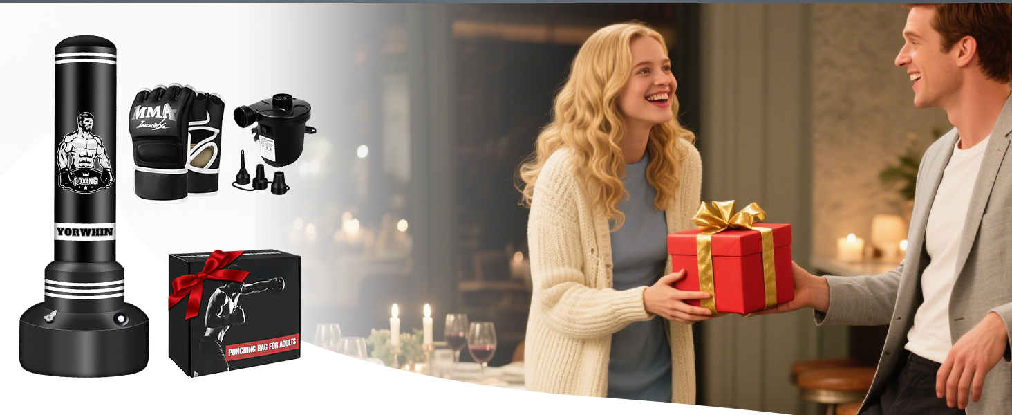 Стендова боксерська груша для дорослих та підлітків, 175 см, міцна боксерська груша для ударів, комплект з боксерськими рукавичками та електричним насосом, боксерська груша для чоловіків, ідеальна для тренувань MMA та кікбоксингу