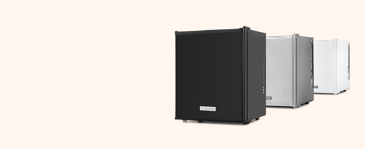 Klarstein Mini холодильник для кімнати, 23L, для напоїв та косметики, міні-бар, тихий, регульована полиця, компактний холодильник для догляду за шкірою 5-15°C, чорний