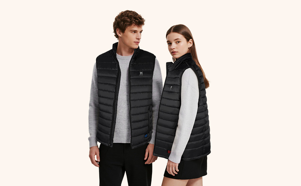 Обогревна жилетка для чоловіків та жінок, 6 зон нагріву, 3 температурні режими, легка, для зимових видів спорту, чорний, EU