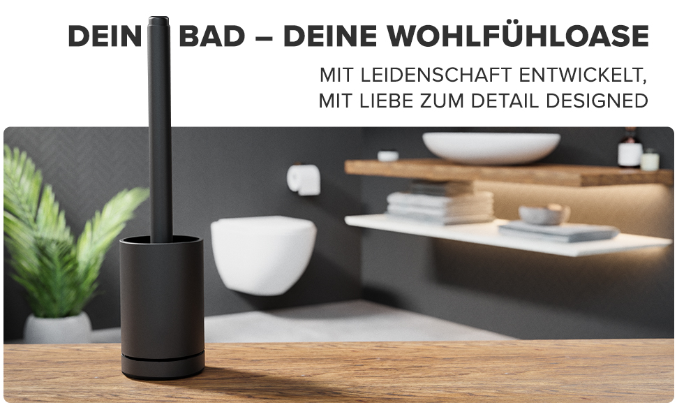 Торцева щітка для унітазу Arosund | Силіконова щітка для унітазу | З вентиляцією | Свободно стояча | Головка щітки для унітазу з нержавіючої сталі | З резервуаром для миючих засобів | Знімний піддон для крапель | Щітка для унітазу (Чорний)