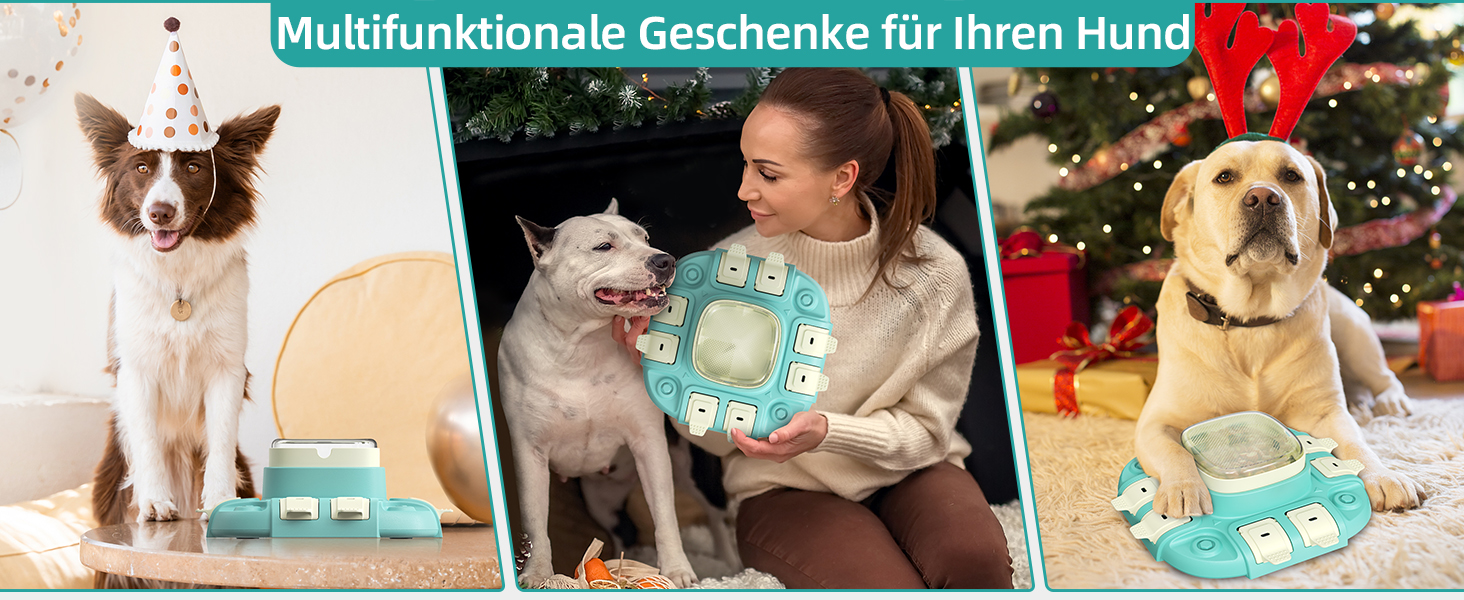 Іграшка для собак, інтелектуальна, інтерактивна, для малих, середніх та великих собак, для тренування та годування, покращує інтелект