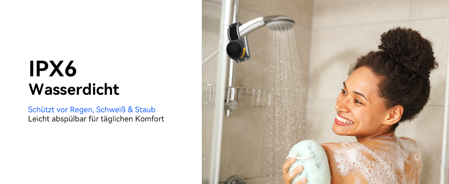 Портативна Bluetooth-колонка ANCwear з мікрофоном, на зап'ясті, білий шум (17 звуків), водонепроникна, для бігу, трекінгу та outdoor спорту, чорна