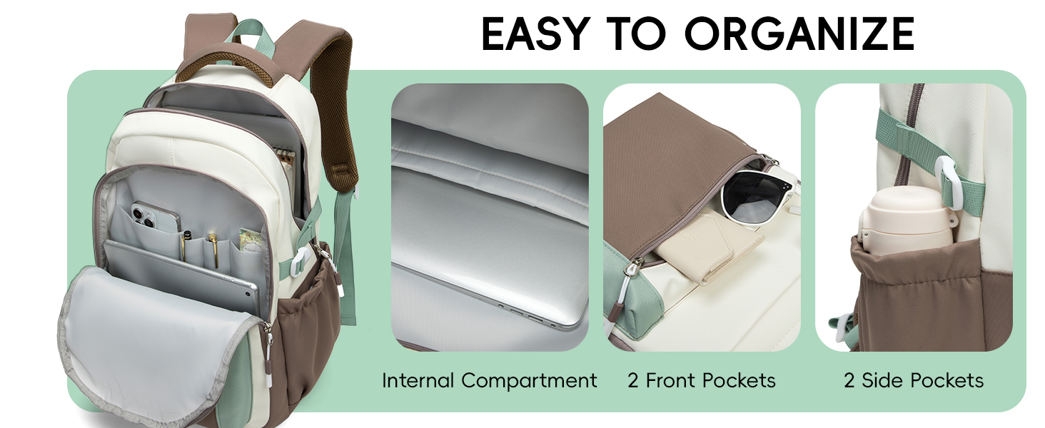 Шкільний рюкзак для дівчинки-підлітка 2025, для старшої школи, водонепроникний, для ноутбука 15.6