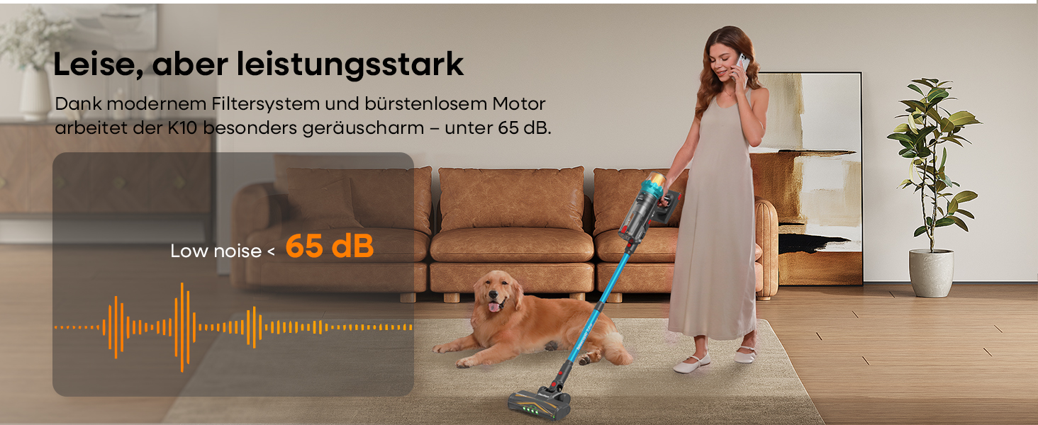 Акумуляторний пилосос ElecKeys K10: 50000Pa, 600W, 70хв, LED дисплей, 1.8L, антинамотування, для тварин, килимів, твердих поверхонь, авто, блакитний