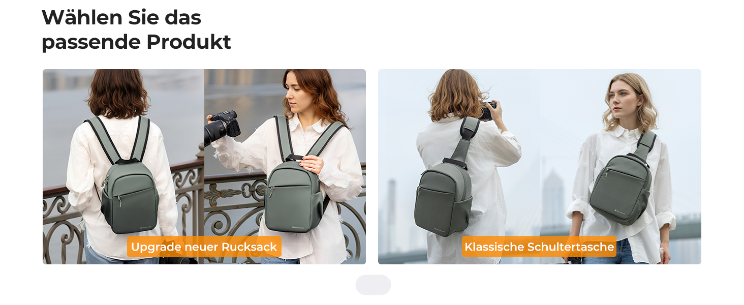 Рюкзак для камери K&F CONCEPT B-dunkelgrün: компактний, для DSLR, з регульованим ременем