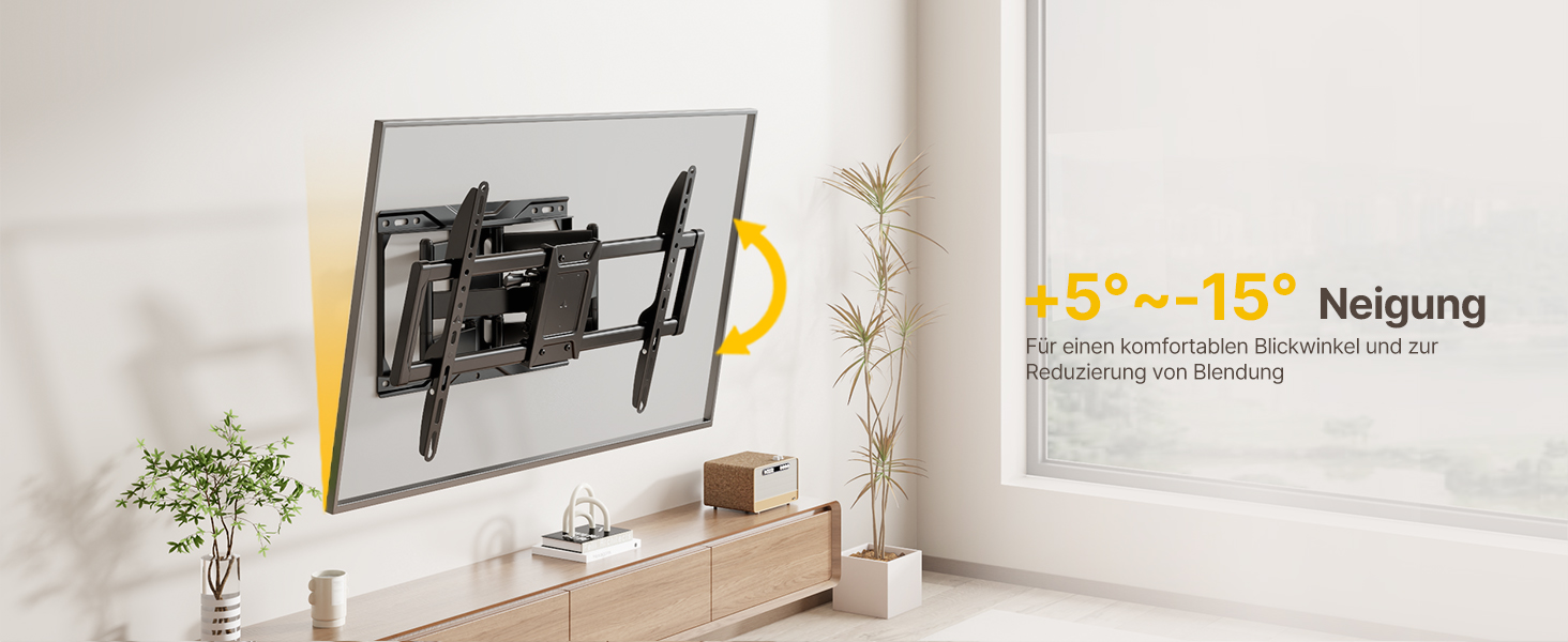 Настінна кріплення для телевізора monTEK, 37-90 дюймів, до 75 кг, з подвійними шарнірними руками, регулювання нахилу, поворот і витягування, VESA 600x400