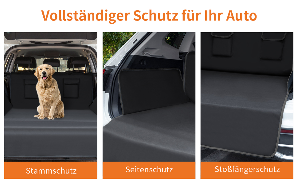 Захист для багажника Toozey: водовідштовхуючий, міцний, легкий у догляді. Килимок для багажника для собак, підходить для легкових автомобілів, позашляховиків, вантажівок. Чорна кромка, стандартний чорний колір.