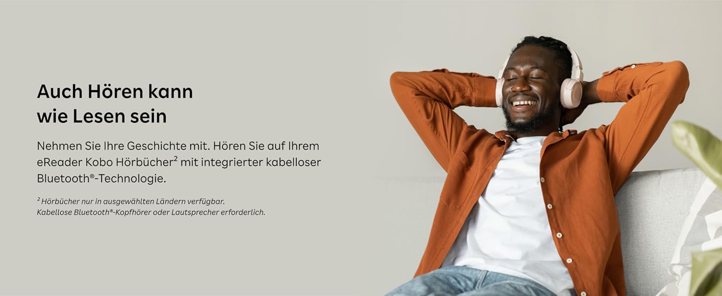 Kobo Clara BW: eReader з 6-дюймовим сенсорним екраном, ComfortLight PRO, підтримка аудіокниг, водонепроникність, 16 ГБ, чорний