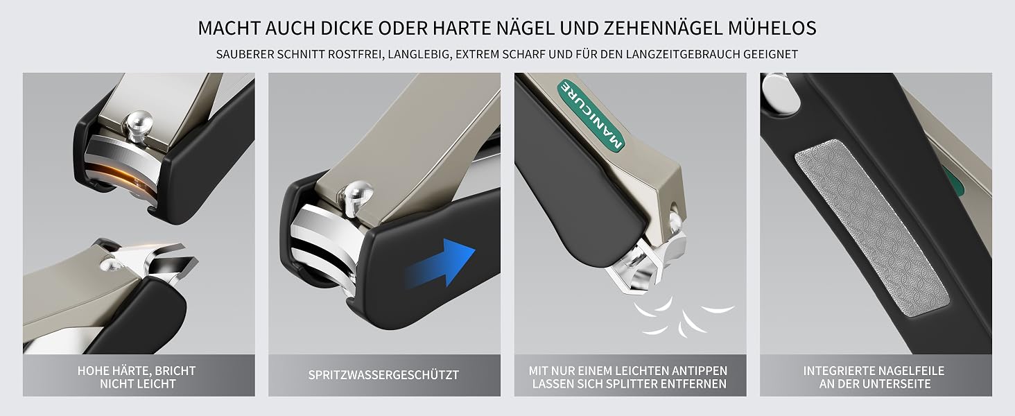 Професійний набір для манікюру 7 в 1 з нержавіючої сталі в чохлі з PU-шкіри - для жінок та чоловіків
