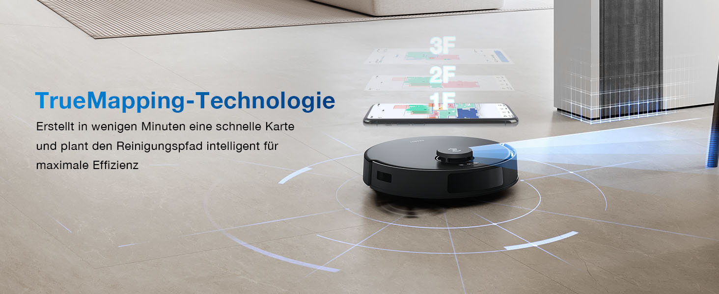 Робот-пилосос ECOVACS DEEBOT N20 Pro Plus: потужність 8000Pa, функція миття, бездротова станція PureCyclone, захист від заплутування волосся, до 300 хвилин роботи, білий/чорний