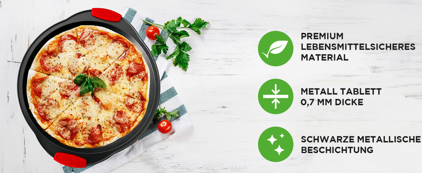 Набір форм для випічки NutriChef 8 шт. з антипригарним покриттям, включає: кексова форма, форма для піци, роз'ємна форма та інше. Підходить для духовки, миється в посудомийній машині, можна складати. Без PFOA, PFOS та PTFE.