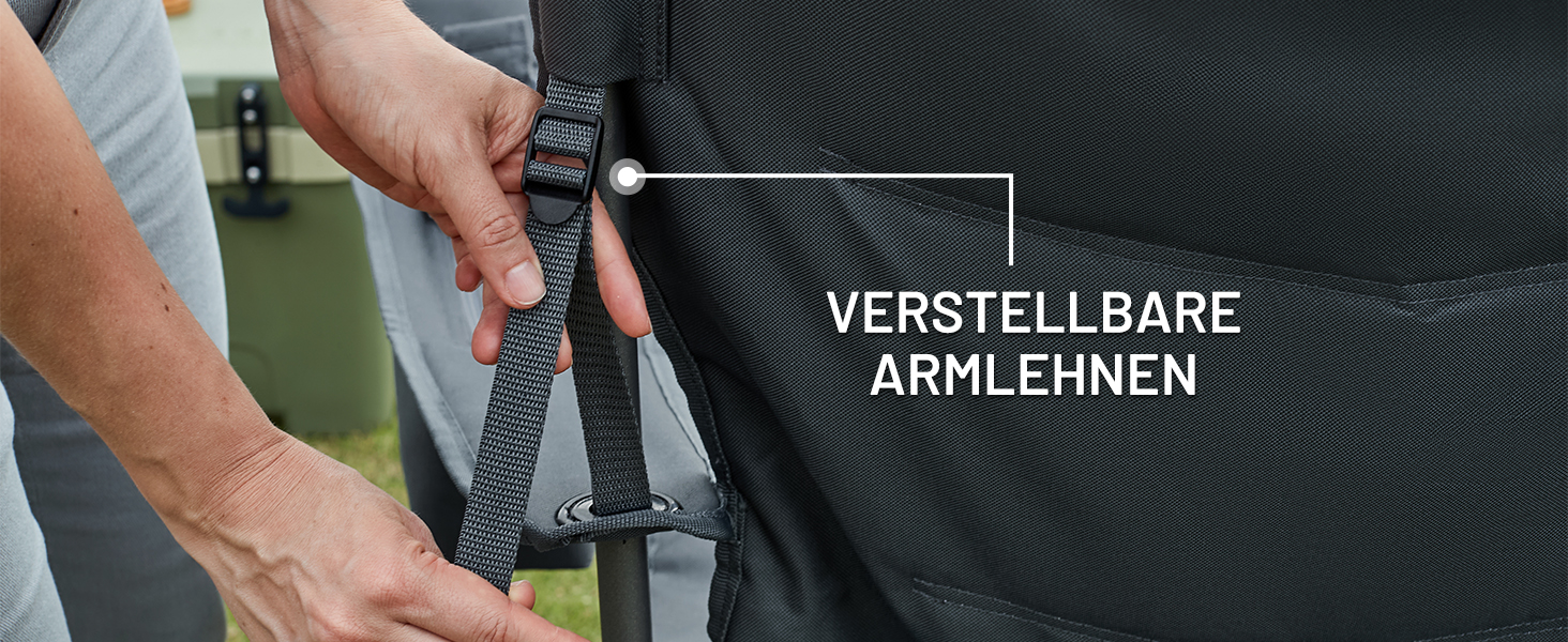 Кампінговий стілець розкладний Timber Ridge 2 шт, 200 кг, сірий, з ізольованою сумкою-холодильником, 63 см ширина сидіння - зручний для кемпінгу, риболовлі, саду