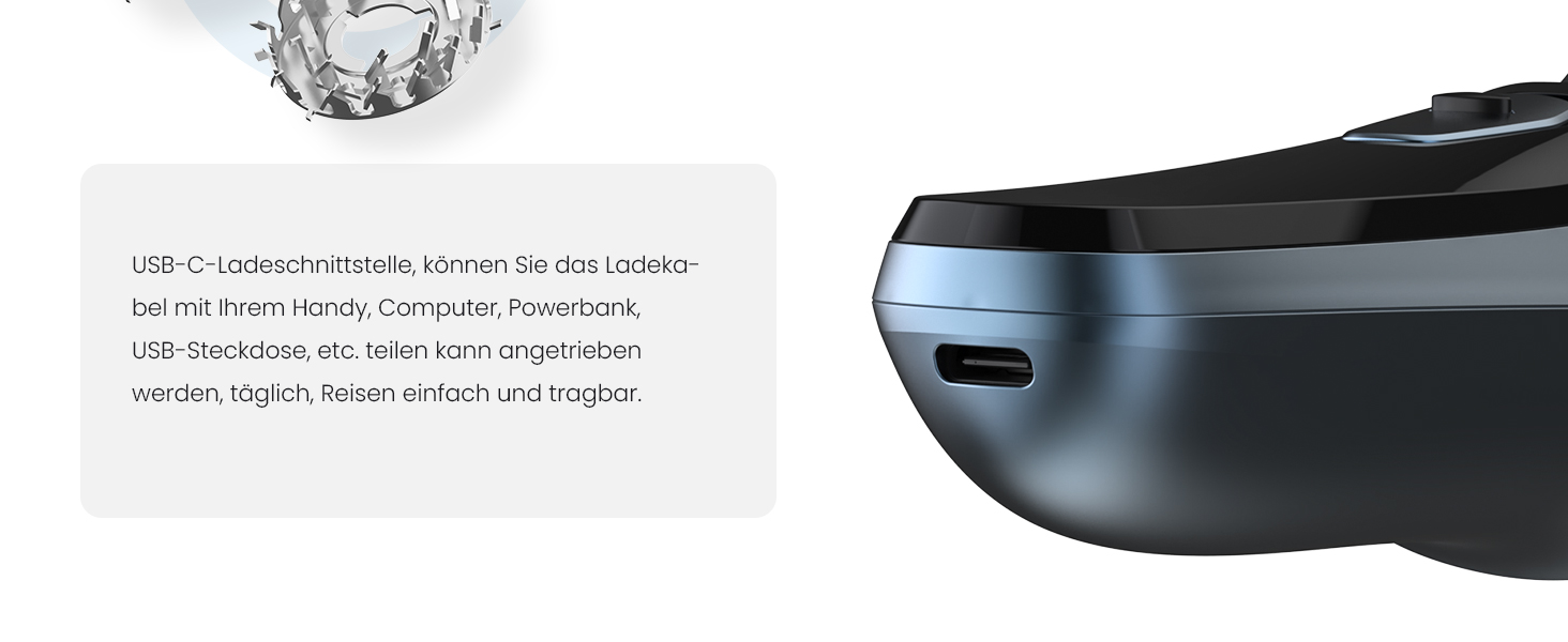 Електричний чоловічий бритва Sejoy, сухою, з підзарядкою, з висувним тримером, швидка зарядка за 1 годину, 3D плаваюча головка, LCD дисплей (синій)