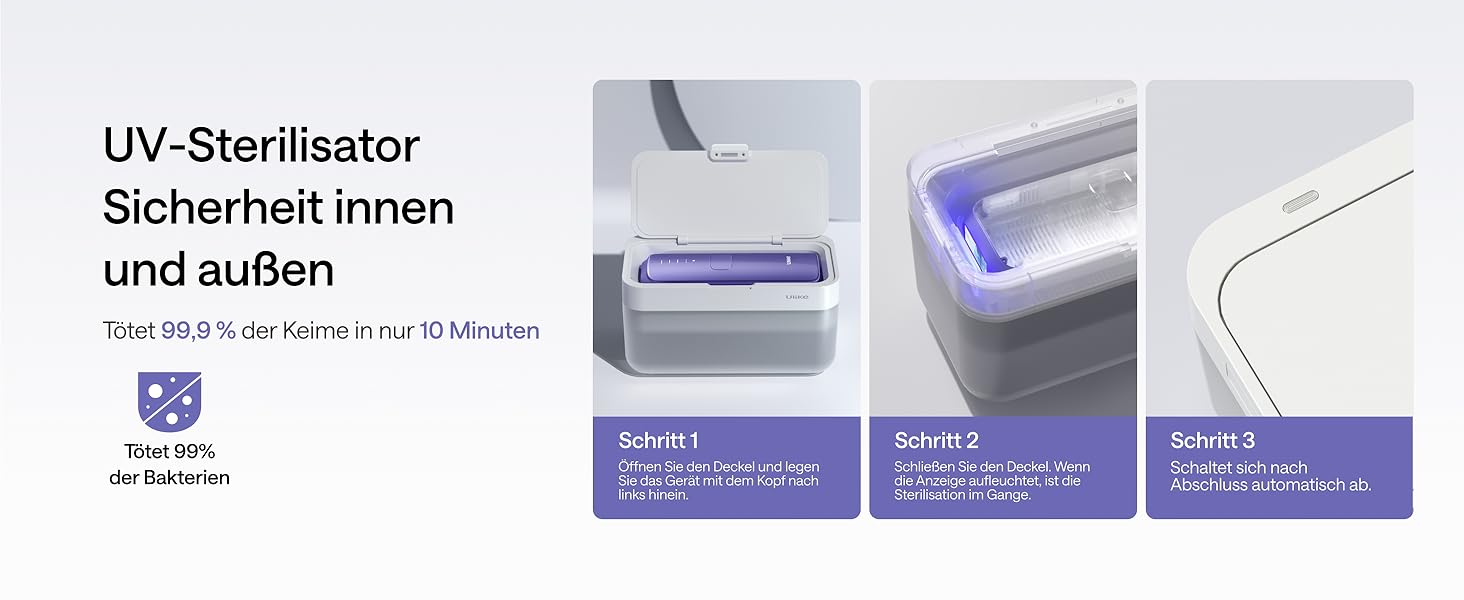 Ulike Air 3 Deluxe IPL пристрій для епіляції - безболісне видалення волосся, альтернатива лазеру, з UV-стерилізатором та гелем алое (фіолетовий)