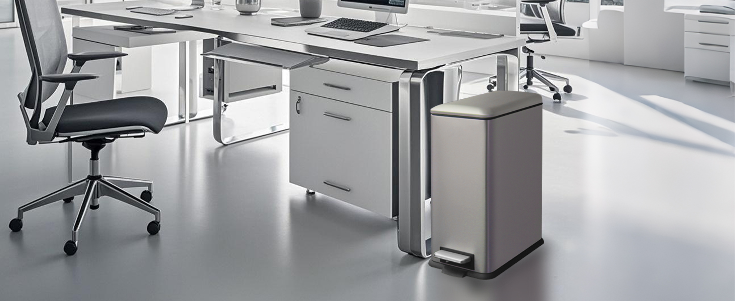 Трюмний смітник для кухні, нержавіюча сталь, 17л, з кришкою та внутрішнім відром