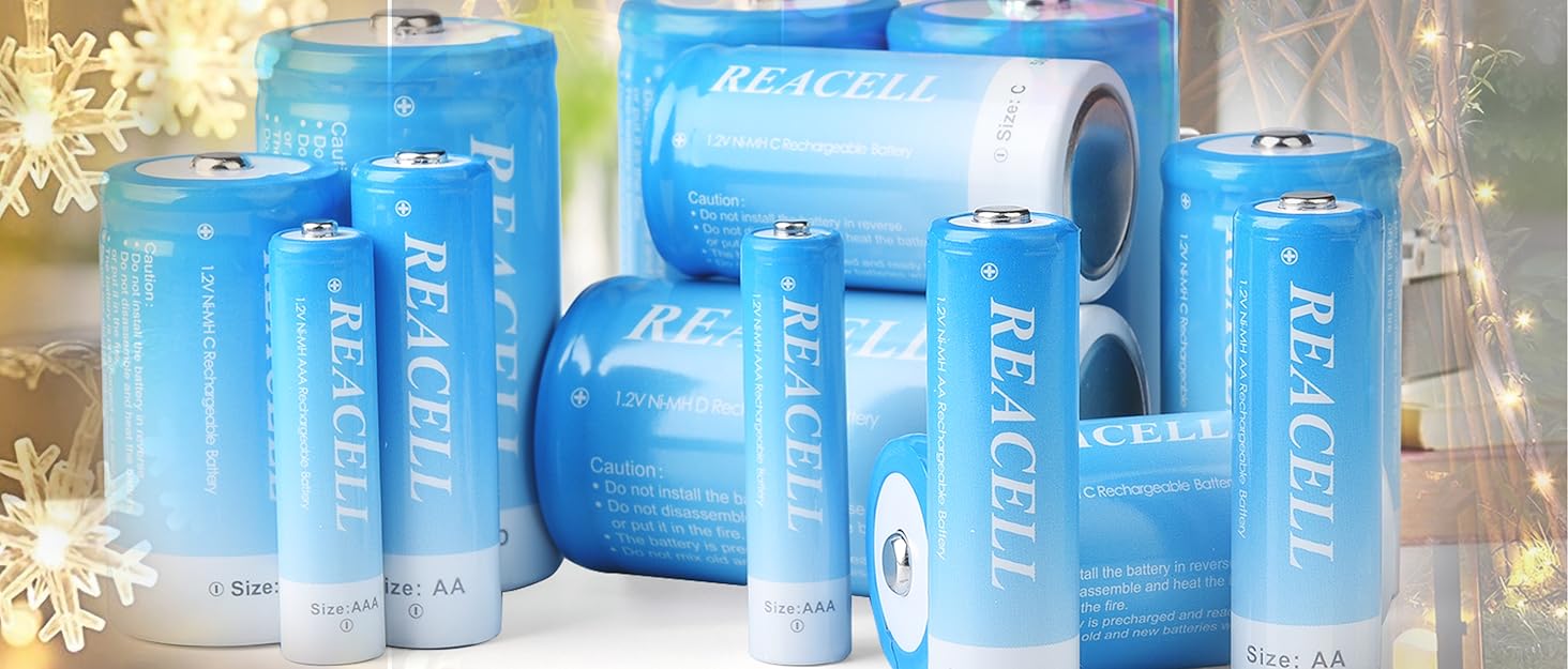 Зарядний пристрій для акумуляторів AA/AAA NiMH, LED дисплей, USB Type-C та Micro USB, швидка зарядка