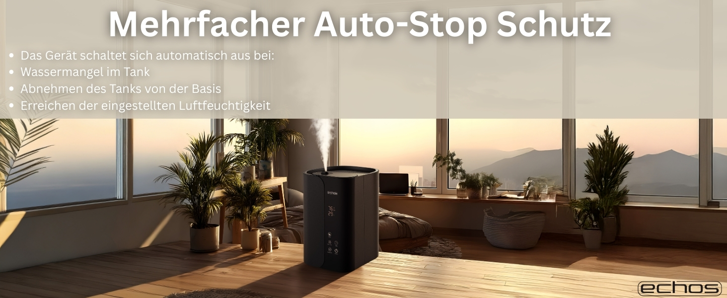 Зволожувач повітря Steinborg® 5 літрів, ультразвуковий, з пульт дистанційного керування, очищувач повітря, гігрометр, LED-дисплей, тихий, потужний, 350 мл/год, відсік для арома-масел, таймер, автовимкнення