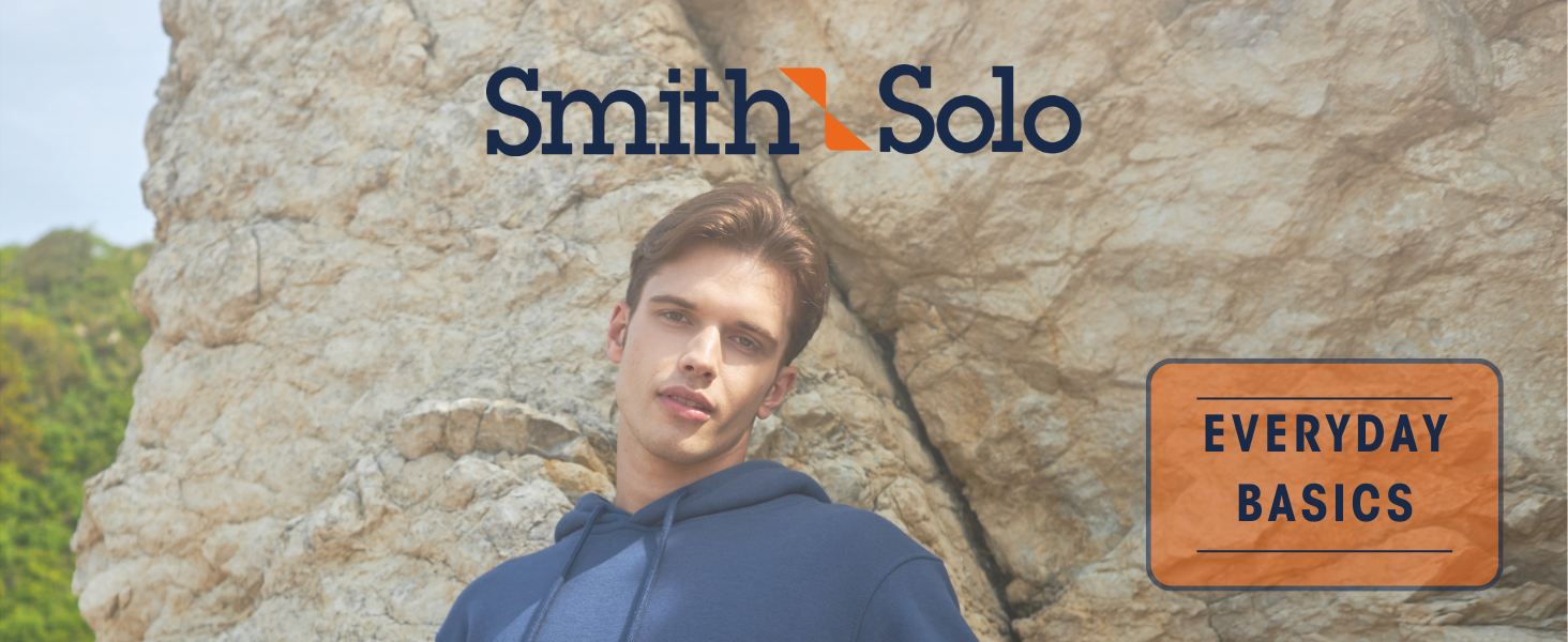 Світшот з капюшоном Smith & Soo для чоловіків (XL, темно-синій) – якісна бавовняна суміш, спортивний стиль