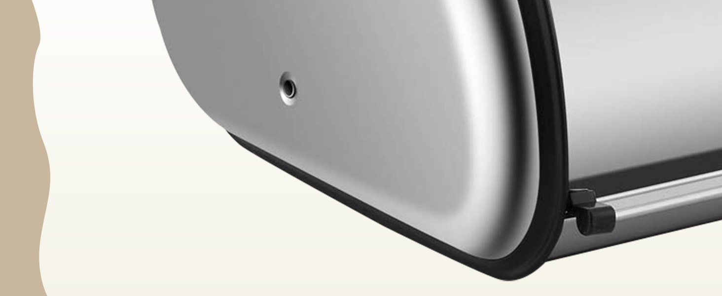 Рибалка Brotkasten з нержавіючої сталі, харчової якості, з кришкою-роллером, 43,5 x 27,5 x 18,5 см, контейнер для хліба, булочок, печива