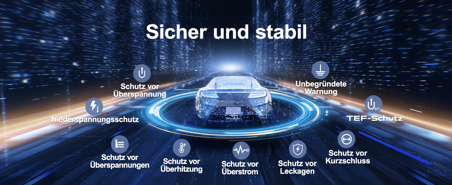 Кабель зарядки для електромобіля Type 2, 3.6kW, 5м, 6A-16A, LED-індикатор, IP65, EC11