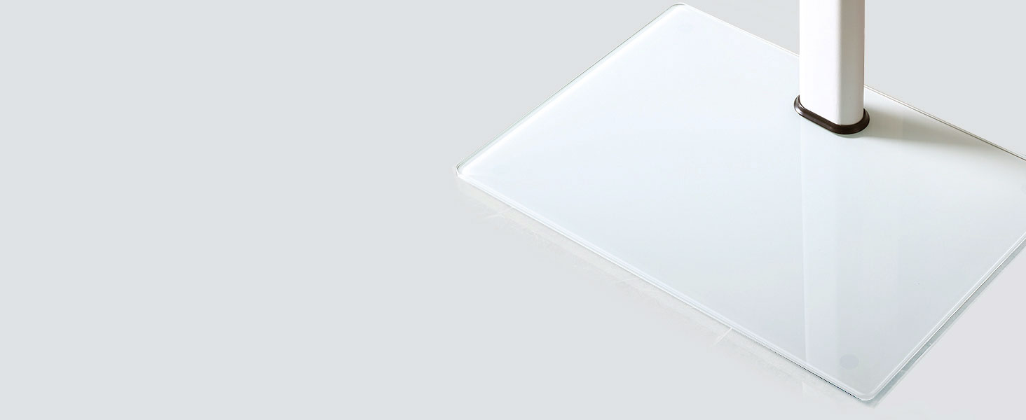 Підставка для телевізора FITUEYES біла, на підлогу, поворотна, регульована по висоті, для телевізорів 32-60 дюймів (плоских та curved), до 30 кг, VESA 600x400