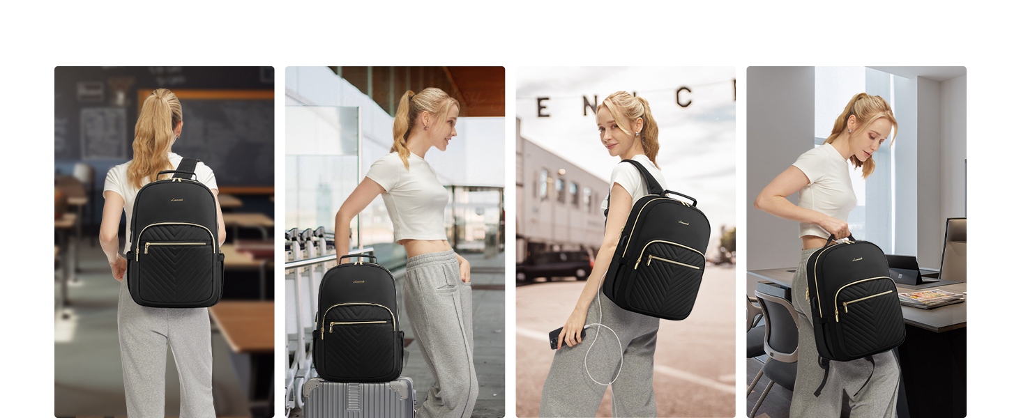 LOVEVOOK Рюкзак для жінок, великий, 15.6