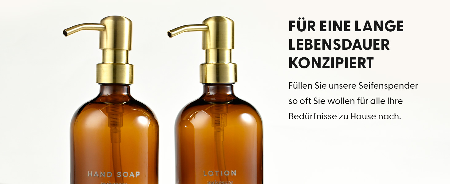 Набір диспенсерів для мила та лосьйону MaisoNovo (2 шт.) з підносом з шиферу – 500 мл, чорний колір