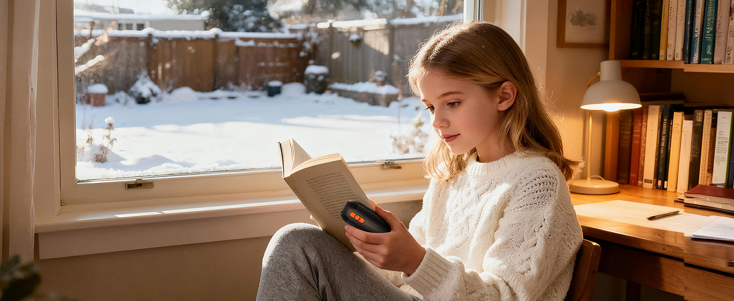 Електричні грілки для рук 2 шт., USB, з LED, 5 рівнів нагріву, до 55°C, багаторазові, для активного відпочинку, полювання, кемпінгу, зими, рожеві