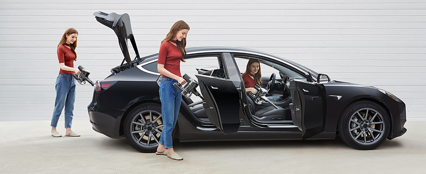 Бездротовий пилосос Ultenic U12 Tech Green Eye™ з акумулятором, 45000Pa, для твердих підлог, килимів та шерсті тварин, з автоматичним режимом та покращеною насадкою проти ковтунів