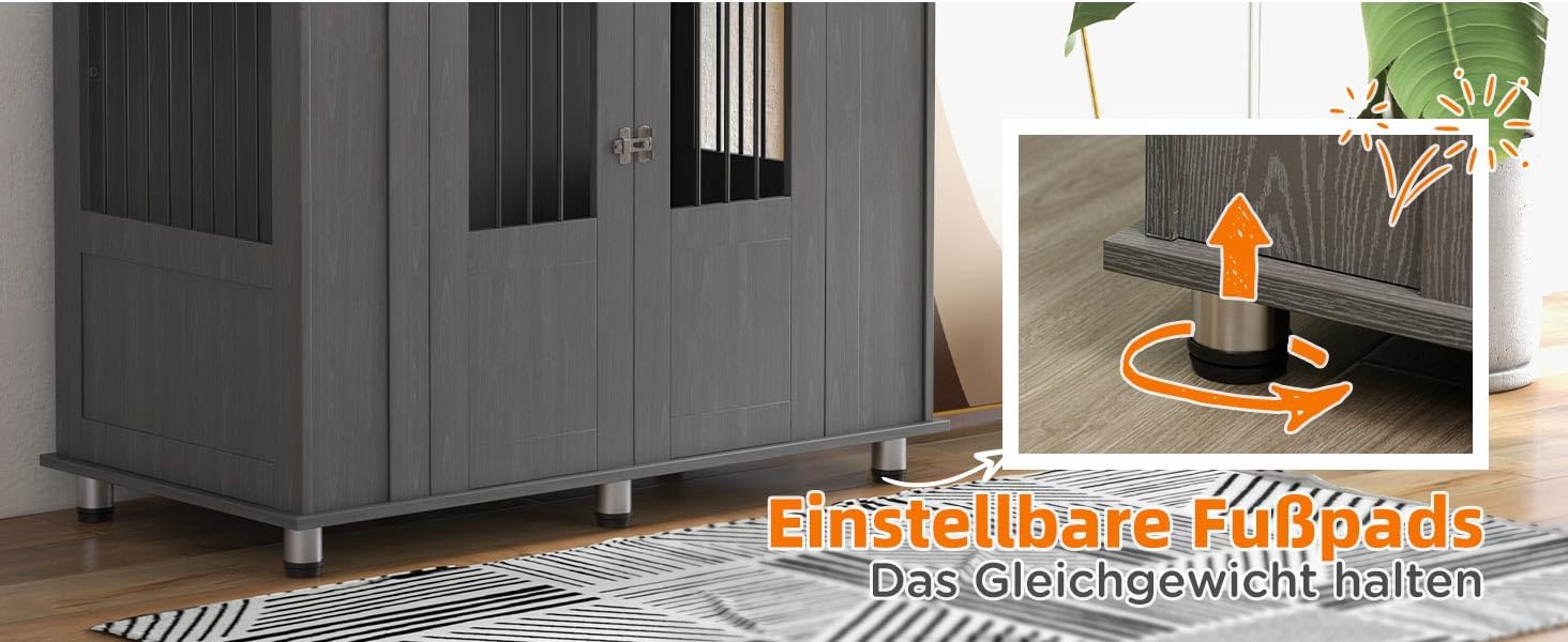 Клітка для собак PawHut - переноска для собак, хатня собача будка з замком, сірим кольором, 85 x 55 x 87 см (114 x 60 x 82 см)