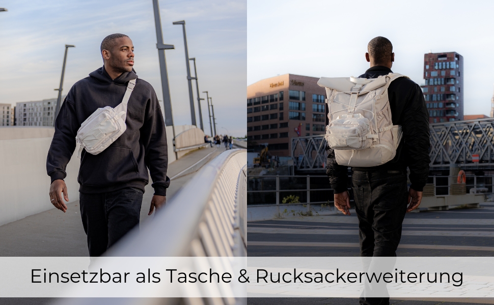 Гермопоясна сумка Johnny Urban Travis Beige - для подорожей, хайкінгу та активного відпочинку